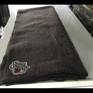 Wool Scout Country blanket. Gray. EUC